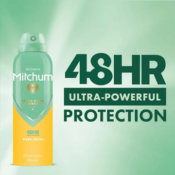 Mitchum for Women Pure Fresh Aerosol Deodorant 200ml - O'Sullivans Pharmacy