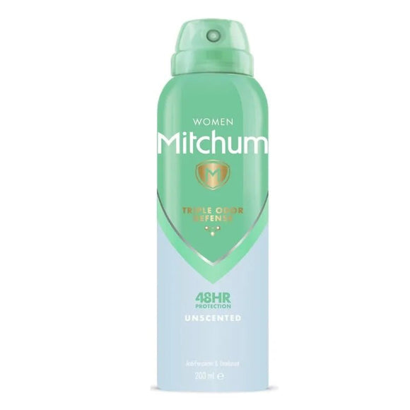 Mitchum for Women Unperfumed Aerosol Deodorant 200ml - O'Sullivans Pharmacy