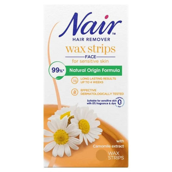 Nair Hair Remover Facial Wax Strips 12 - O'Sullivans Pharmacy