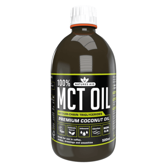 Natures Aid MCT Oil 500ml - O'Sullivans Pharmacy - Vitamins - 5023652444508