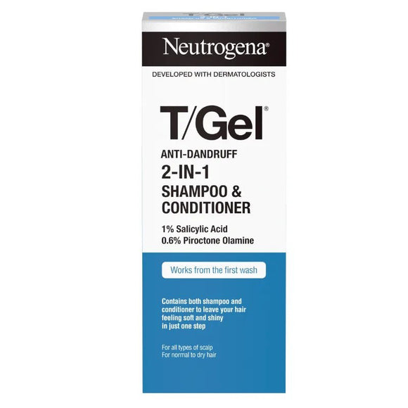 Neutrogena Anti Dandruff T Gel 2 in 1 Shampoo 250ml - O'Sullivans Pharmacy
