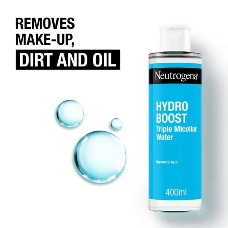 Neutrogena Skin Detox Triple Mizellenwasser 400 Ml – Sanfte Reinigung Für Alle Hauttypen, Entfernt Auch Wasserfestes Make-up