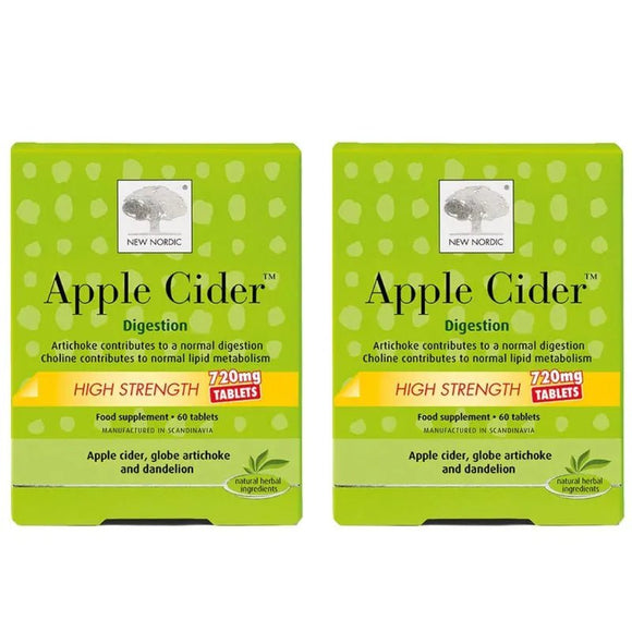 New Nordic Apple Cider High Strength 720mg 120 Tabs Twin Pack - O'Sullivans Pharmacy