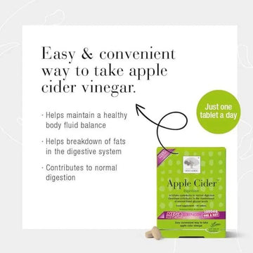 New Nordic Apple Cider Mega Strength 1000mg 90 Tablets - O'Sullivans Pharmacy