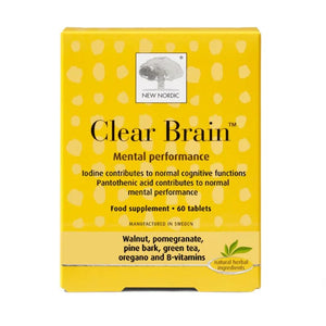 New Nordic Clear Brain 60 Tablets - O'Sullivans Pharmacy - Vitamins - 5021807442003