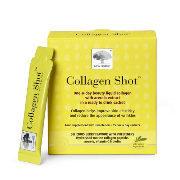 New Nordic Collagen Shot 15 Sachets - O'Sullivans Pharmacy - Vitamins - 5021807004959