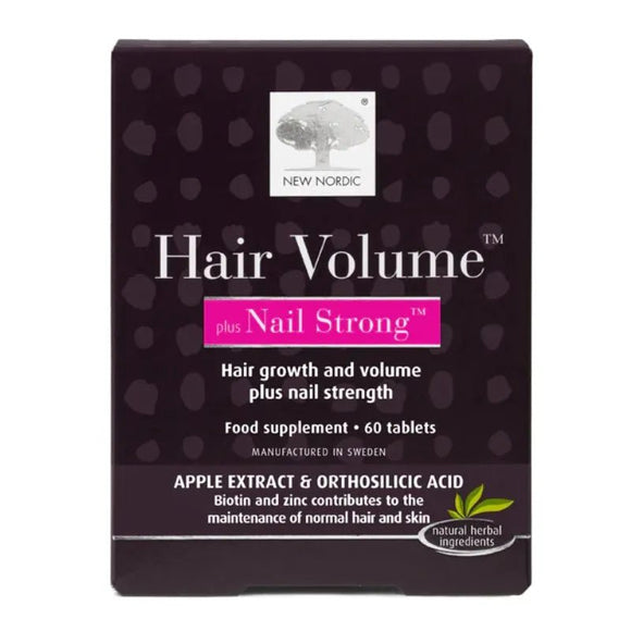 New Nordic Hair Volume Plus Nail Strong 60 Tablets - O'Sullivans Pharmacy