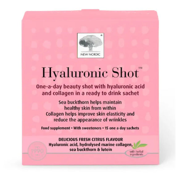 New Nordic Hyaluronic Shot 25ml x 15 Sachets - O'Sullivans Pharmacy