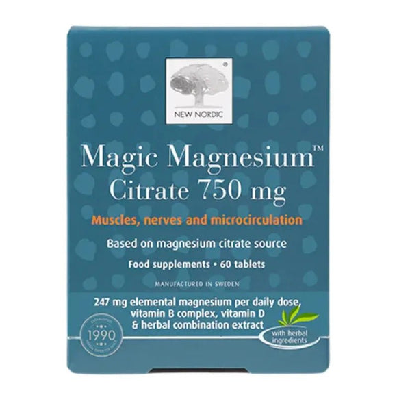 New Nordic Magic Magnesium Citrate 60 Tablets - O'Sullivans Pharmacy