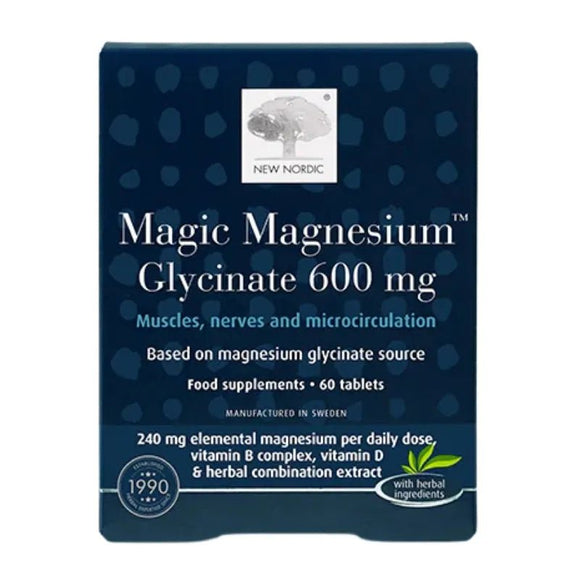 New Nordic Magic Magnesium Glycinate 60 Tablets - O'Sullivans Pharmacy