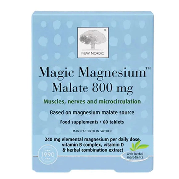 New Nordic Magic Magnesium Malate 60 Tablets - O'Sullivans Pharmacy