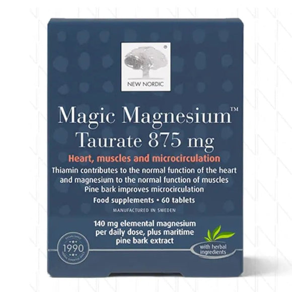 New Nordic Magic Magnesium Taurate 60 Tablets - O'Sullivans Pharmacy