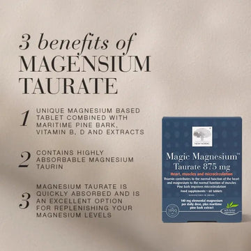 New Nordic Magic Magnesium Taurate 60 Tablets - O'Sullivans Pharmacy