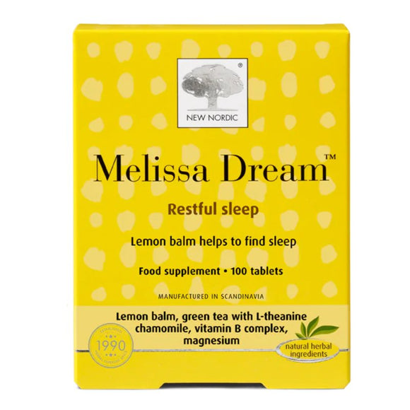 New Nordic Melissa Dream Tablets 100 Pack - O'Sullivans Pharmacy - Vitamins - 5021807443000