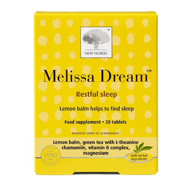 New Nordic Melissa Dream Tablets 20 Pack - O'Sullivans Pharmacy - Vitamins - 5021807443260