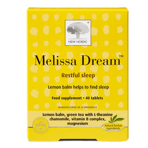 New Nordic Melissa Dream Tablets 40 Pack - O'Sullivans Pharmacy - Vitamins - 5021807443246