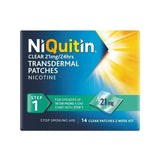 Niquitin Clear Step 1 21mg X 14 Patches - O'Sullivans Pharmacy
