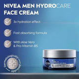 Nivea Men Hydrocare Moisturising Face Cream 50ml - O'Sullivans Pharmacy