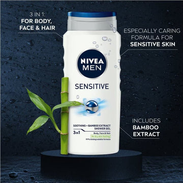 Nivea Men Shower Gel Sensitive 400ml - O'Sullivans Pharmacy - Toiletries - 4005900690500