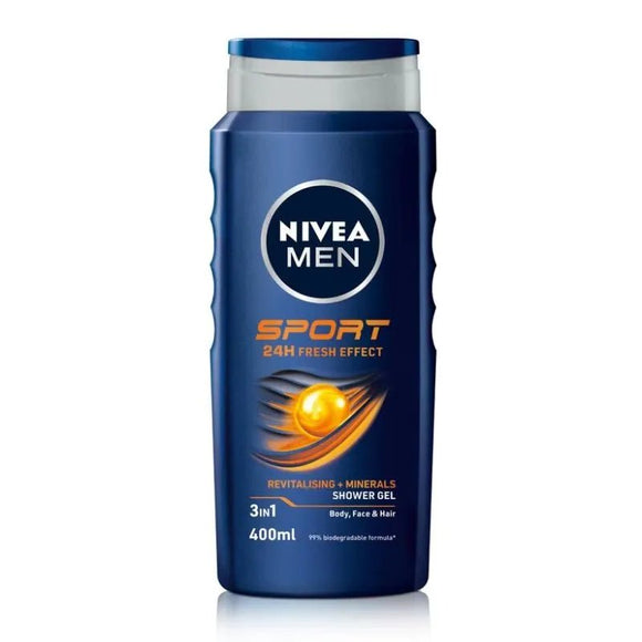 Nivea Men Shower Gel Sport 400ml - O'Sullivans Pharmacy