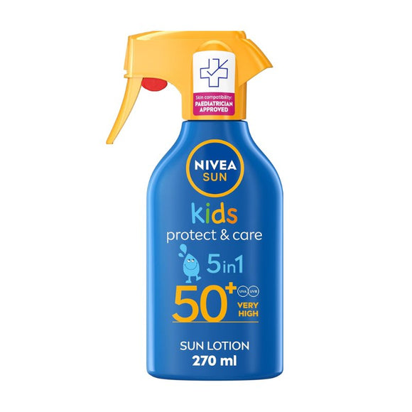 Nivea Sun Kids Protect & Care Spray SPF50+ 270ml - O'Sullivans Pharmacy - Suncare & Travel - 4005900905444