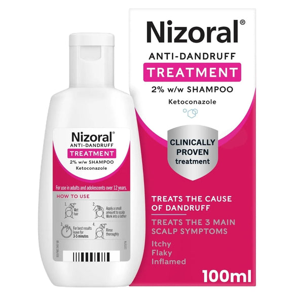 Nizoral Anti Dandruff 20 mg/g Shampoo 100ml - O'Sullivans Pharmacy