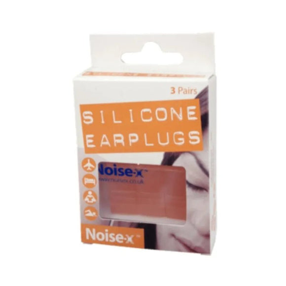 Noise X Adult Silicone Earplugs 3 Pairs - O'Sullivans Pharmacy