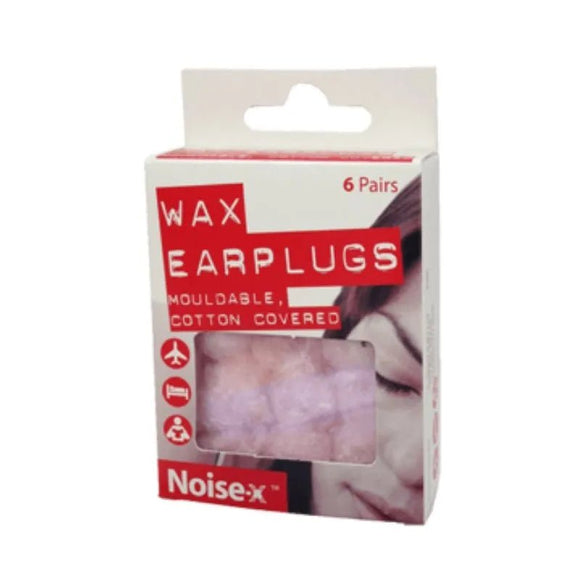 Noise X Wax Earplugs 6 Pairs - O'Sullivans Pharmacy
