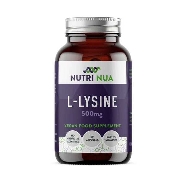 Nutri Nua Lysine 500mg Vegan 60 Capsules - O'Sullivans Pharmacy