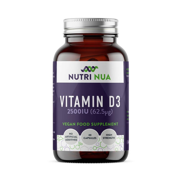 Nutri Nua Vitamin D3 2500iu 30 Capsules - O'Sullivans Pharmacy - Vitamins - 5391522031777