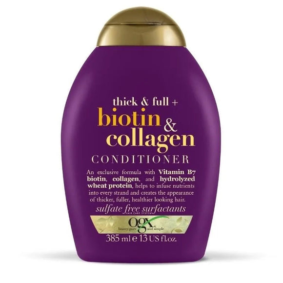 Ogx Thick and Full Biotin and Collagen Conditioner 385ml - O'Sullivans Pharmacy