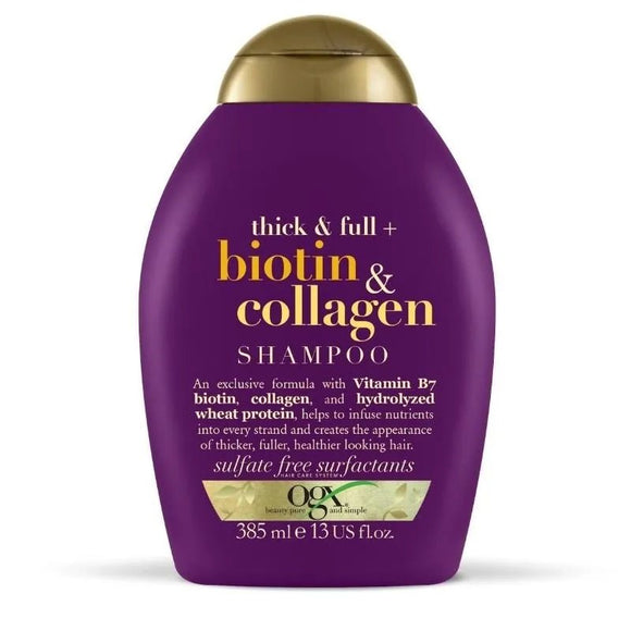 Ogx Thick and Full Biotin and Collagen Shampoo 385ml - O'Sullivans Pharmacy