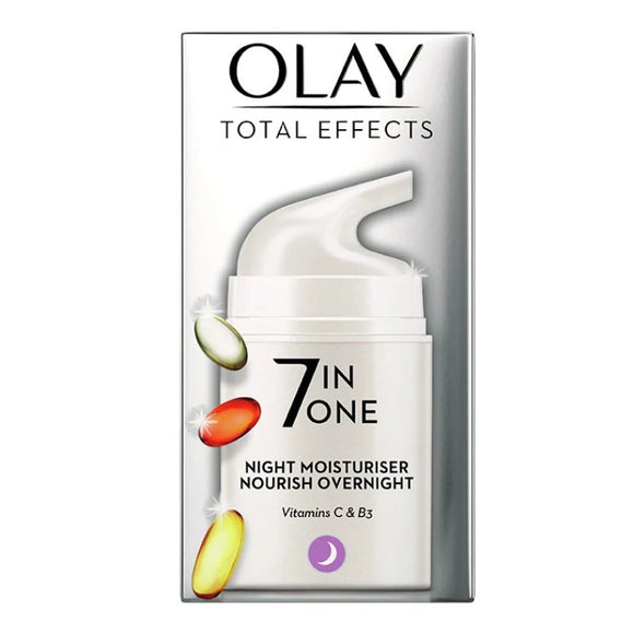 Olay Total Effects Anti - Ageing 7in1 Night Moisturiser 50ml - O'Sullivans Pharmacy - Skincare - 5000174034103