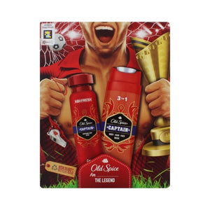 Old Spice Captain Football 2 Piece Gift Set - O'Sullivans Pharmacy - Fragrance & Gift - 8006540682302 