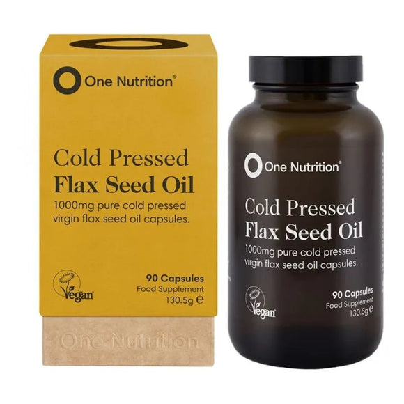 One Nutrition Cold Pressed Flax Seed Oil 90 Capsules - O'Sullivans Pharmacy