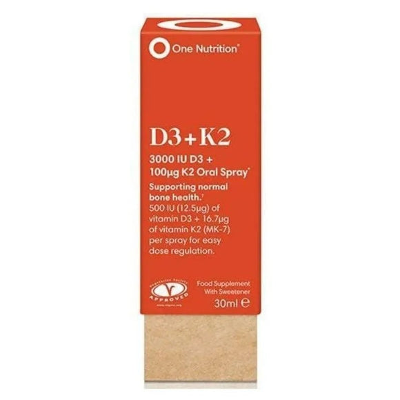 One Nutrition D3 and K2 Oral Spray 30ml - O'Sullivans Pharmacy