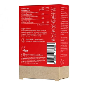 One Nutrition Ginseng Max 60 Capsules - O'Sullivans Pharmacy