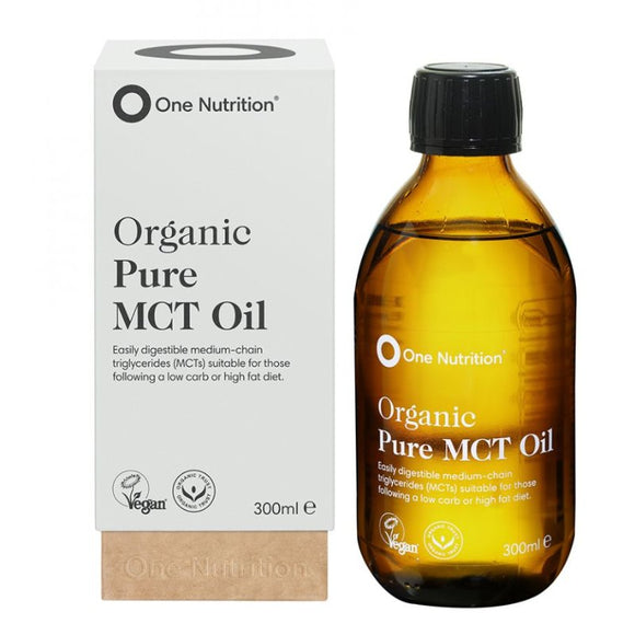 One Nutrition Organic Pure MCT Oil 300ml - O'Sullivans Pharmacy - Vitamins - 5060102301868