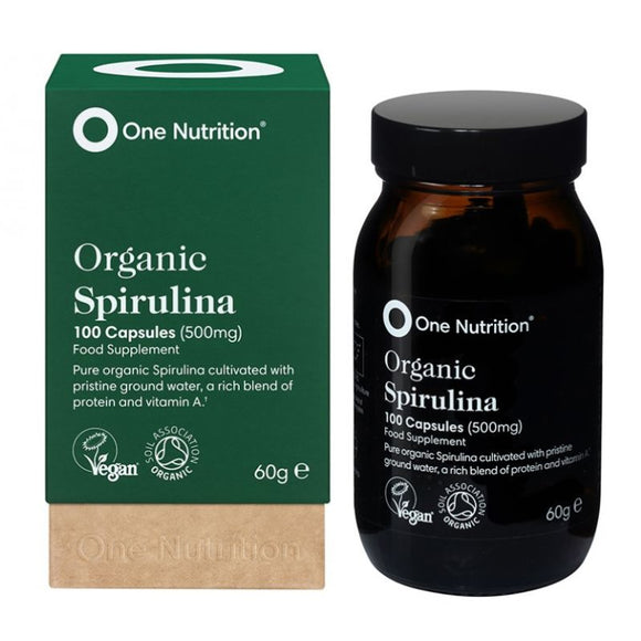 One Nutrition Organic Spirulina 100 Capsules - O'Sullivans Pharmacy - Vitamins - 539150007735