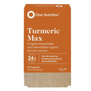 One Nutrition Organic Turmeric Max Capsules 30 Pack - O'Sullivans Pharmacy - Vitamins - 5060102301899