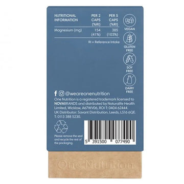 One Nutrition Pure Magnesium Bisglycinate 90 Capsules - O'Sullivans Pharmacy