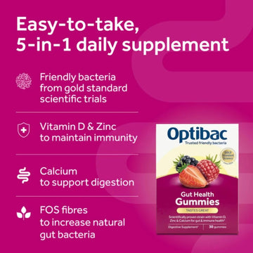 OptiBac Gut Health Gummies 30 Pack - O'Sullivans Pharmacy