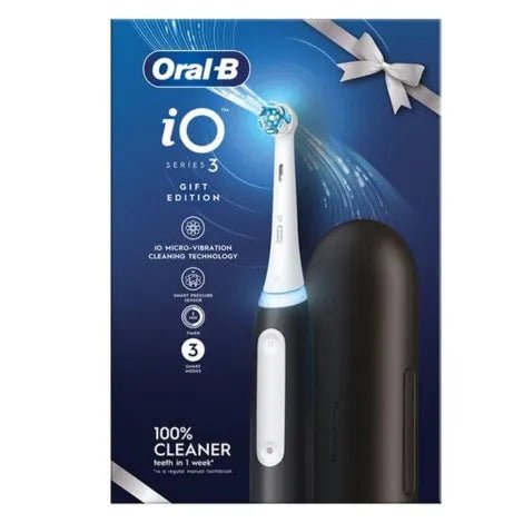 Oral B iO Series 3 Matt Black Electric Toothbrush - O'Sullivans Pharmacy