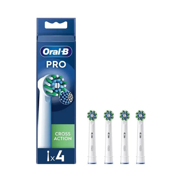 Oral B Pro Cross Action Refill Heads 4 Pack - O'Sullivans Pharmacy