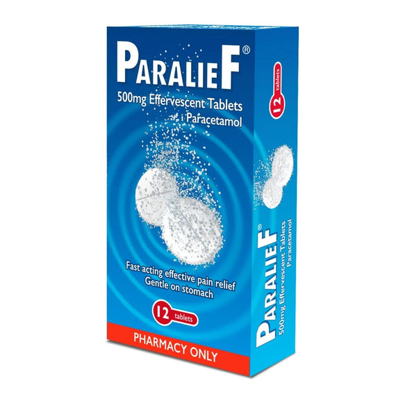 Paralief Effervescent Paracetamol 500mg Tablets 12 Pack - O'Sullivans Pharmacy