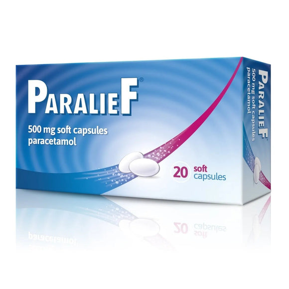 Paralief Paracetamol 500mg Soft Capsules 20 Pack - O'Sullivans Pharmacy