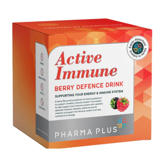 Pharma Plus Active Immune Berry Defence Drink 30 Sachets - O'Sullivans Pharmacy - Vitamins - 5391542580019