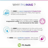 PrizMag Magnesium Bisglycinate 150 Capsules - O'Sullivans Pharmacy - Vitamins - 5060194213339