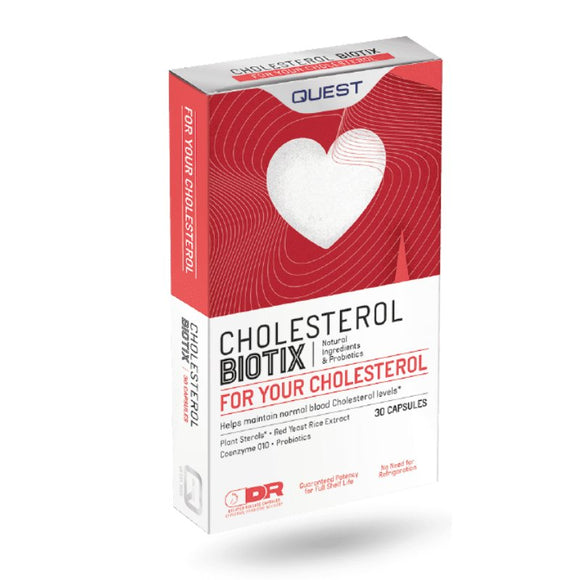 Quest Cholesterol Biotix 30 Capsules - O'Sullivans Pharmacy - Vitamins - 5022339775010