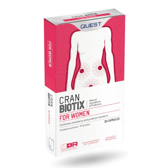 Quest CranBiotix Biotix 30 Capsules - O'Sullivans Pharmacy - Vitamins - 5022339612018